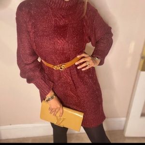 Cable knit Sweater Dress